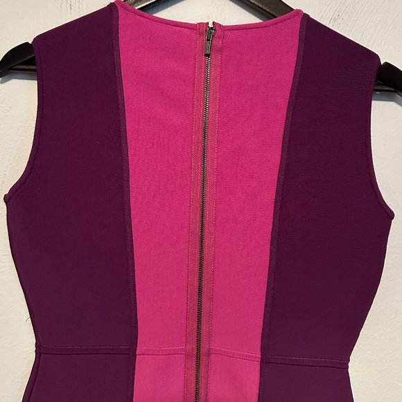 NWT BCBG MaxAzria Women's Aliza Sleeveless Slim Fit Block Colored Dress Size Med - Picture 12 of 16